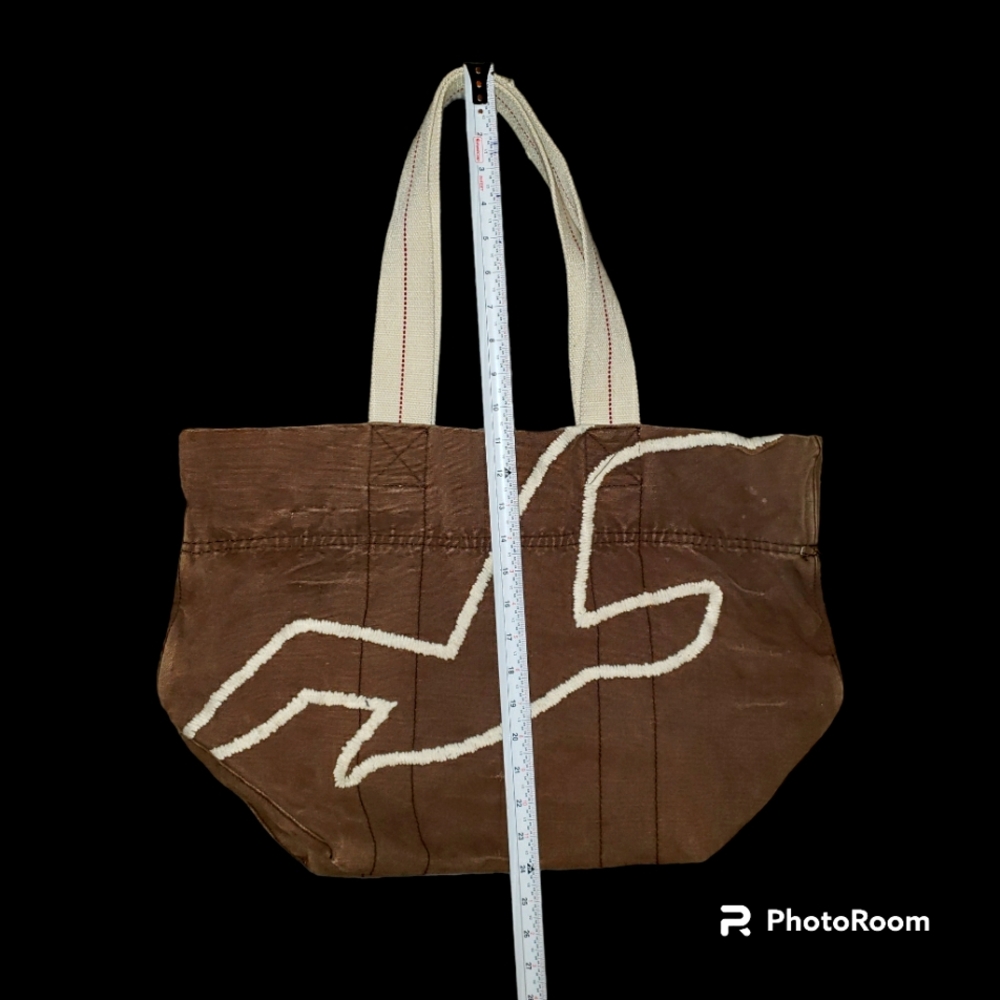 Vintage Hollister 100% Cotton with 100% Polyester Trim Tote Bag - Picture 10 of 10
